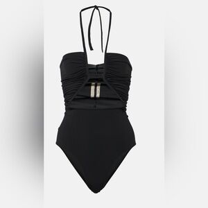 Rick Owens halterneck cut-out swimsuit